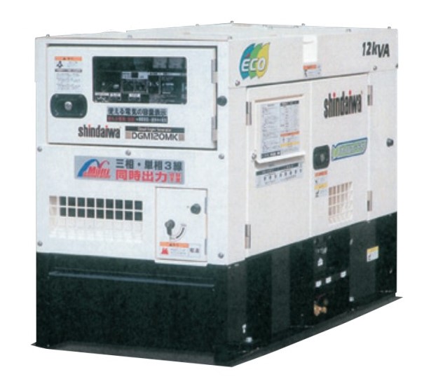 11KVA 12KVA オイルガード付 マルチ 発電機 DGM120MK やまびこ
