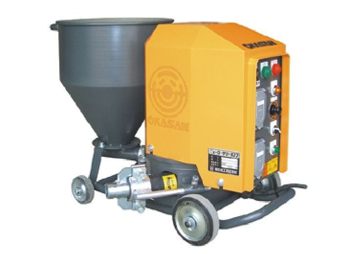 100V インバータ セメントミルク 注入機 OKG-10ME 岡三機工