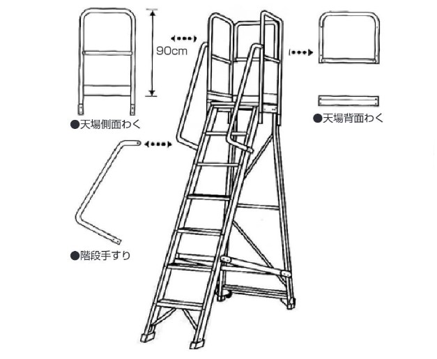折りたたみ式ライトステップ