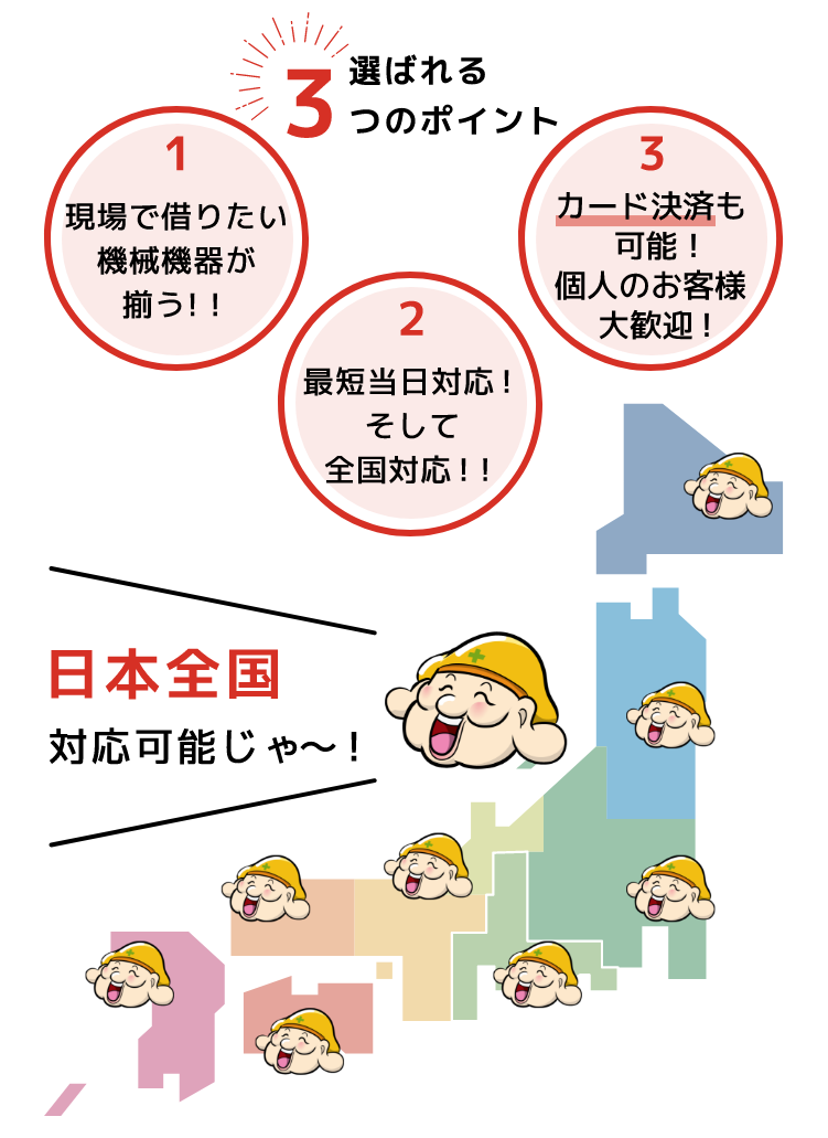 建設機械レンタルのことならレンタマ03